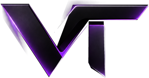 Vantage Technologies transparent violet monogram